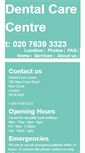 Mobile Screenshot of dentalcarecentreuk.co.uk