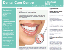 Tablet Screenshot of dentalcarecentreuk.co.uk